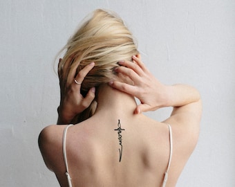 Tattoo Design – 'The Lord's Sword' Persian Calligraphy | Digital Download | Farsi Typography Tattoo Art