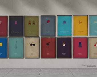 Minimal Movie Poster | Collection of 14 Legendary Iranian Movie Posters