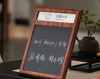 Handwritten menu board - Coffee price board - DIY wine prices - Tabletop display - Restaurant message rack - Mini Blackboard