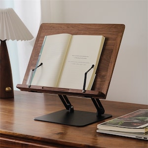 Wooden reading stand, multifunctional reading stand, computer tablet stand, adjustable stand, anti-myopia stand, minimalist stand