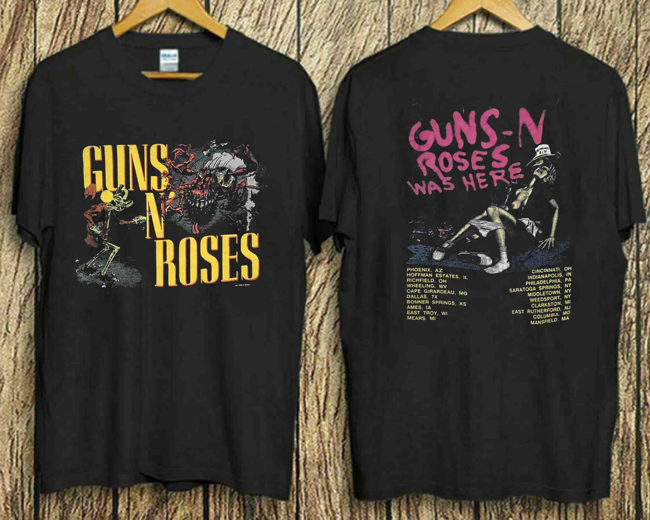 Vintage Guns N Roses Was Here 1987 Banned T shirt Music t | Etsy