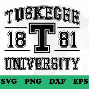 Tuskegee University 1881 Svg, Tuskegee Since 1881 Svg, HBCU Svg, Png, Cut Files, Svg Files for Cricut, Silhouette cut files.
