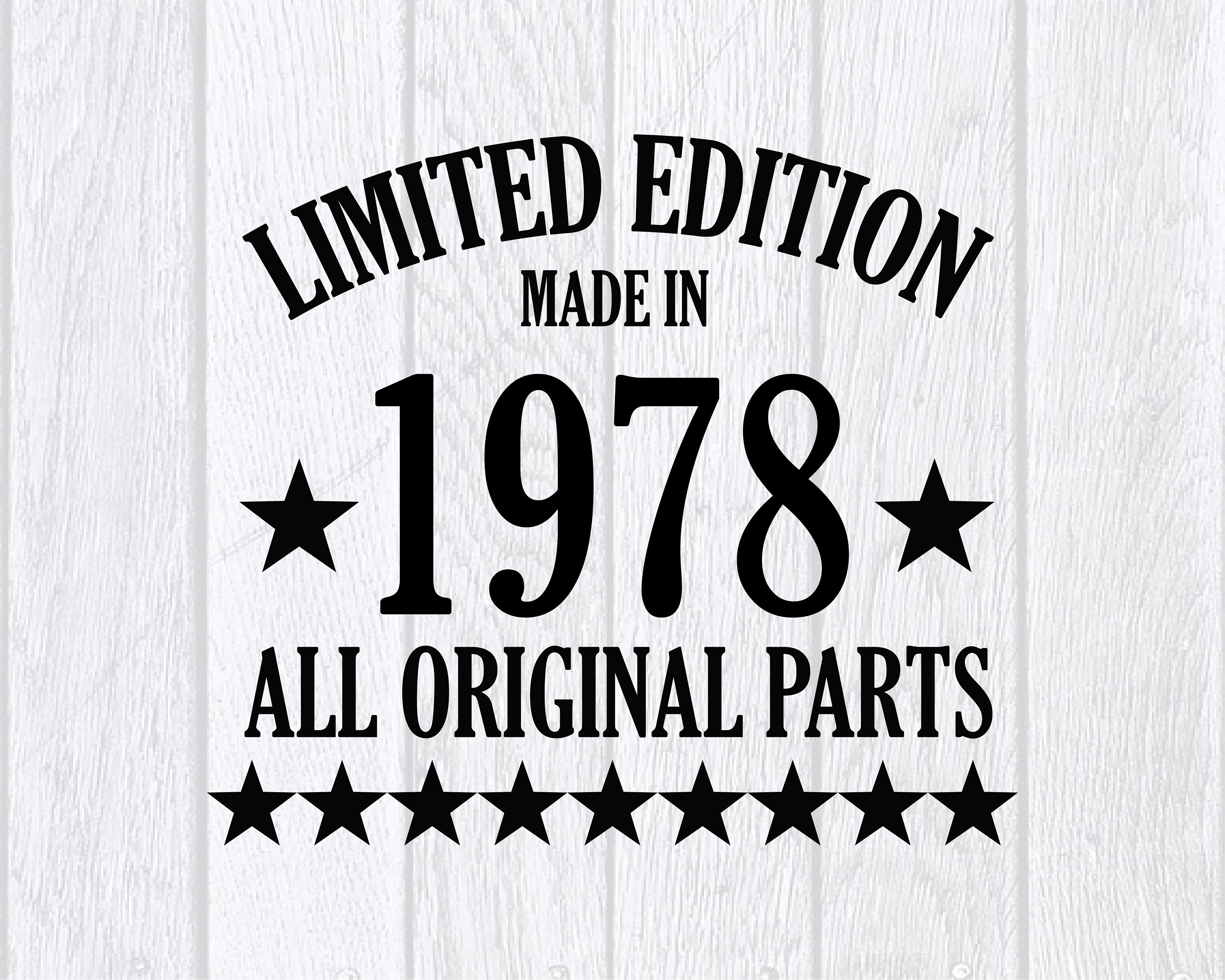 Limited Edition 1978 SVG All Original Parts 42rd Birthday