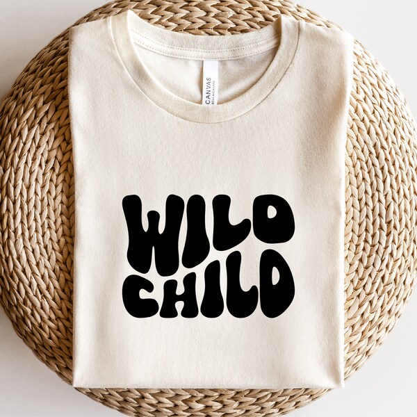 Wild Child Svg, Png, Eps, Toddler Svg, Baby Suit Svg New Born Svg, Wildling cut file, Wavy Stacked Svg, For Cricut, Shirt etc.