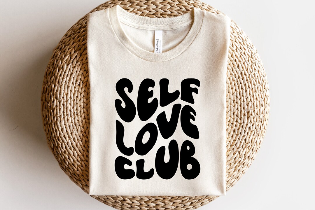 Self Love Club Svg, Love Yourself SVG, Self Love, Wavy Letters Svg ...