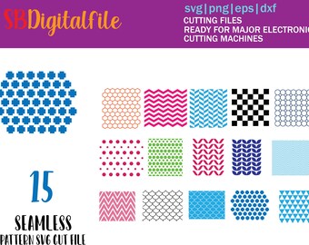 15 Seamless Pattern SVG Cut File | Scale SVG | instant download | vector file | silhouette | digital | Cricut cut files | mermaid pattern