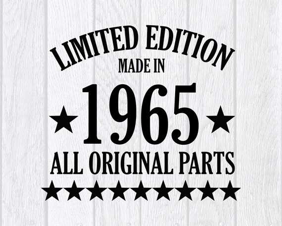 Limited Edition 1965 SVG All Original Parts 55rd Birthday Gift