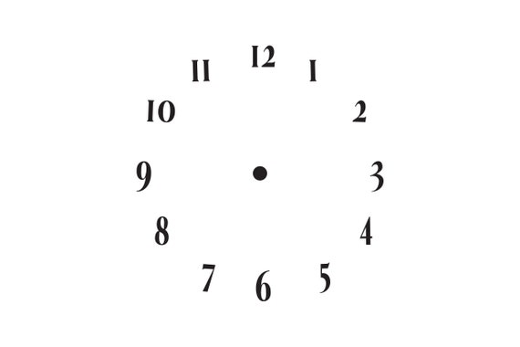 Clock Face SVG Clock Numbers SVG Clock SVG School Clock - Etsy Australia