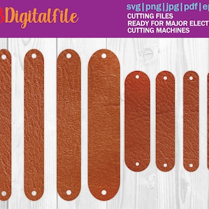 Cuff Bracelet SVG | Faux Leather Bracelet Templates | Glowforge Cut File | Laser SVG Cut File | File For Cricut & Silhouette | Digital File