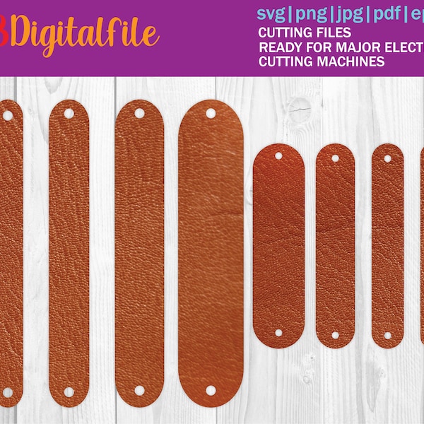 Cuff Bracelet SVG | Faux Leather Bracelet Templates | Glowforge Cut File | Laser SVG Cut File | File For Cricut & Silhouette | Digital File