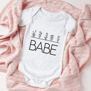 Babe SVG, Baby Shirt Svg, Kid Shirt, Wild Flower Girl Svg, Boho, Trendy Women's Shirt Design, Cricut Cut File