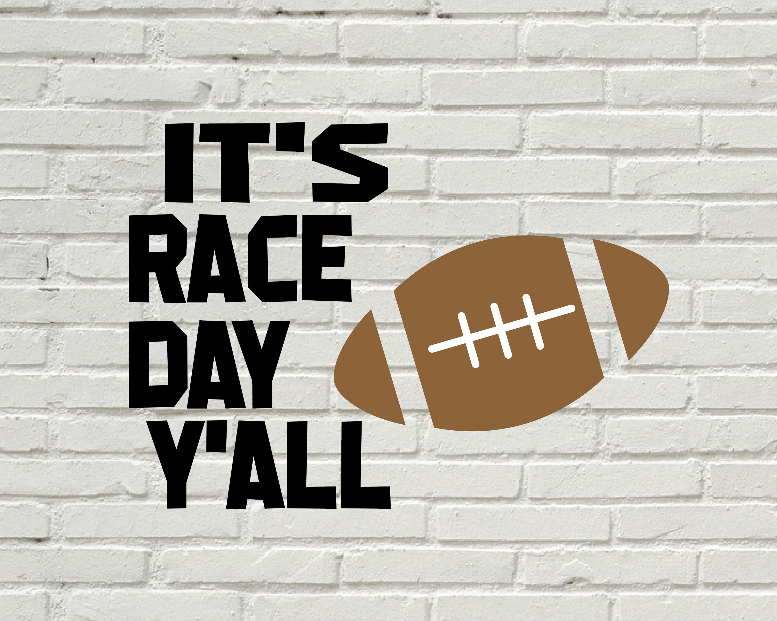 Its Rac Day It's Race Day Y'all SVG Cutting File, AI, Dxf and Printable PNG Files ...