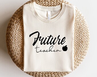 Future teacher svg, teacher svg, teaching shirt svg, teacher in progress svg, student teacher svg, teacher shirt svg, hand lettered svg, svg