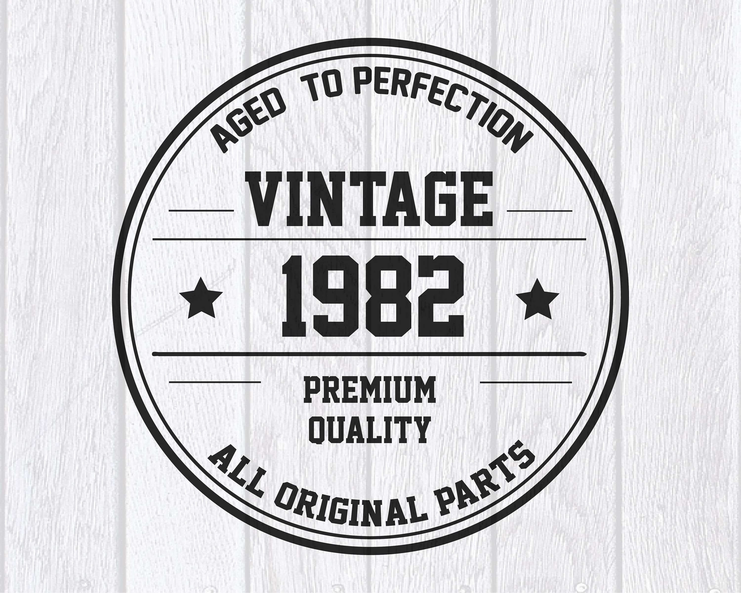 Vintage 1982 SVG PNG DXF 38th Birthday Svg Vintage Svg Happy Birthday ...