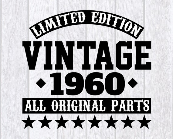 Limited Edition 1960 SVG All Original Parts 60th Birthday Limited Edition 1960 SVG All Original Parts 60th Birthday