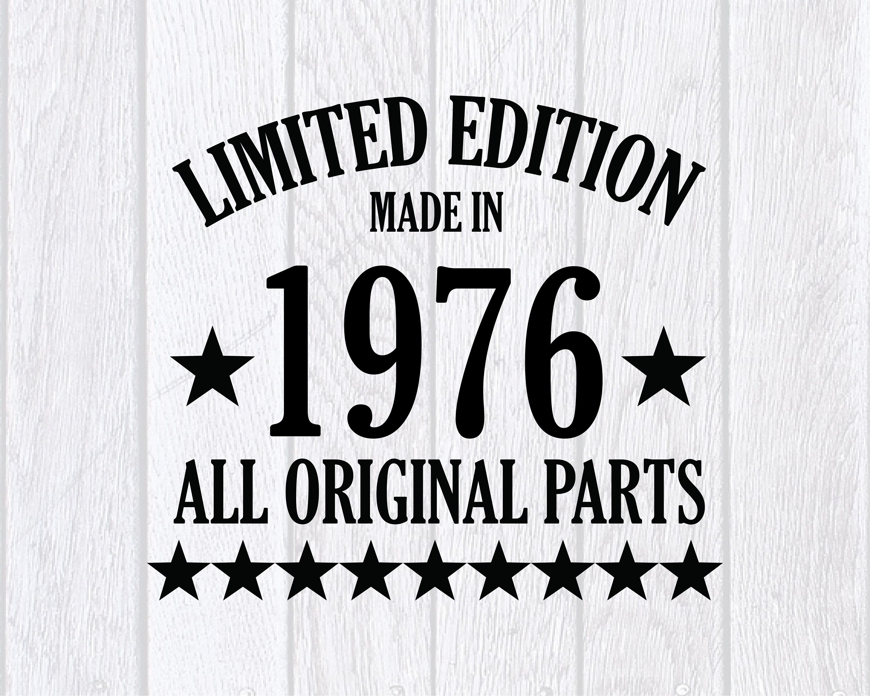 Limited Edition 1976 SVG All Original Parts 44rd Birthday