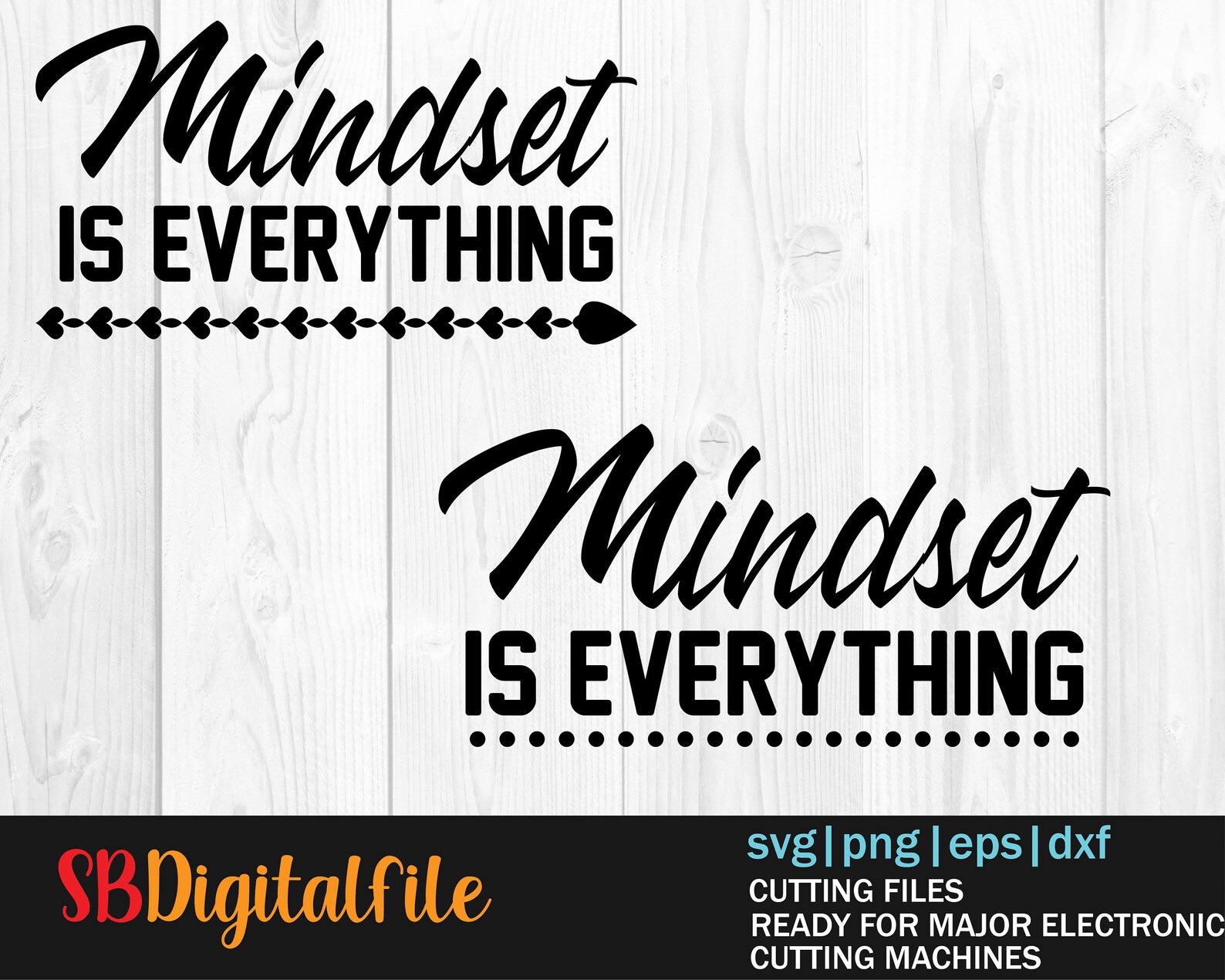 Mindset is Everything SVG Good Vibes Svg Positive Svg Etsy Denmark