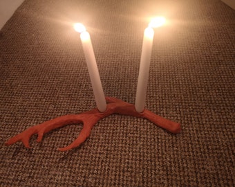 Terracotta Antler Candleholder (Made to Order