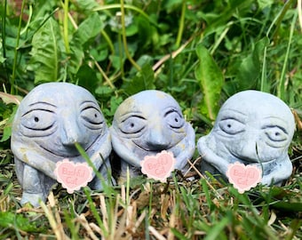 Sheela na Gig Traditional Irish Handmade Sculpture - unique Celtic, feminist ancient Ireland oddity, weird, witchcraft, small statue trinket