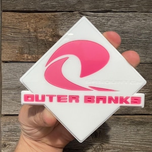 New &quot;OUTERBANKS Sasquatch&quot; Pink On White
