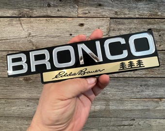 BR0NC0 Eddie Bauer Fender Badges, Acrylic Badges ,Emblems,
