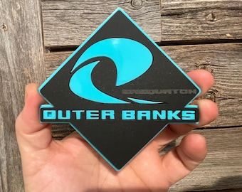 0UTER BANKS Matte Black And Light Blue Sasquatch