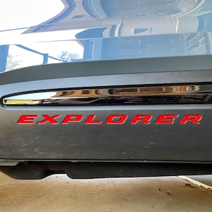 Truck Rocker Panel Lettering 2020-current EXPL0RER Lower Rocker Panel Inserts (GLOSS RED) Set of 16 ...