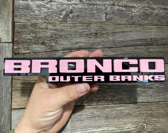 OUTER BANKS Baby Pink on Gloss Black Background, (MANY Colors Available!!!)