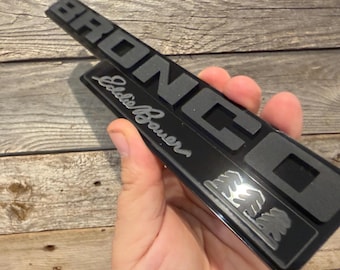 Br0nc0 Eddie Bauer Blackout Fender Badges, Acrylic Badges ,Emblems,