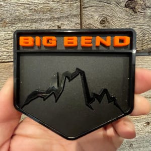 NEW &quot;BIG BEND&quot; Matte Black, Gloss Black, Orange Text