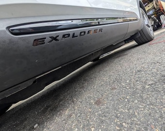 2020-Current EXPL0RER Lower rocker panel Inserts (GLOSS BLACK) set of 16 letters