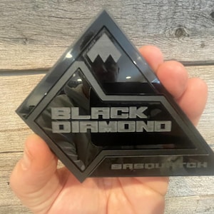 NUEVO &quot;BLACK DIAMOND Sasquatch&quot; Negro mate sobre negro brillante