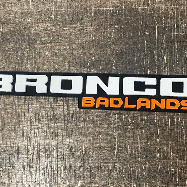 NEW "BADLANDS" Throwback Fender Badges, PAINTABLE Acrylic Badges , New body style Emblems