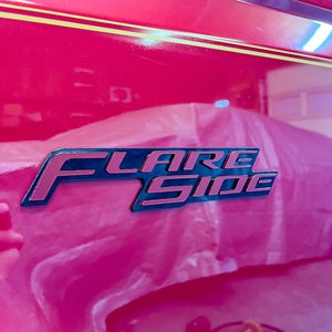 FLARE-SIDE Ford Fender Badges, Paintable Acrylic Badges , Ford F-Series Emblems, FLARESIDE