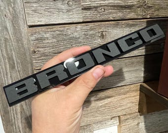 1 CUSTOM 16" Solo Letters BR0NC0 In Matte Black
