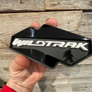 NEW &quot;WILDTRAK-SASQUATCH&quot; Blackout With White Text, Gloss Black On Matte Black With Black Sasquatch Character