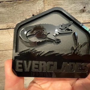NEW &quot;EVERGLADES-BLACKOUT&quot; Gloss Black on Matte Black With Matte Black Letters, Fender Badges, Acrylic Badges , New body style Emblems