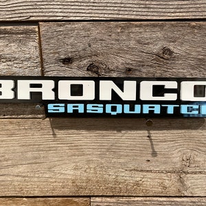 NEW &quot;SASQUATCH&quot; Throwback Fender Badges, PAINTABLE Acrylic Badges , New body style Emblems