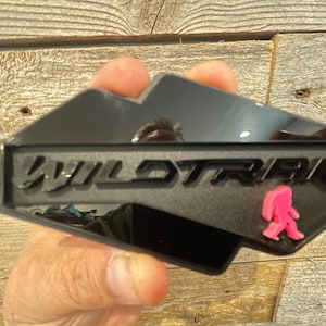 NEW &quot;WILDTRAK-SASQUATCH&quot; Blackout, Gloss Black On Matte Black With Pink Sasquatch Character