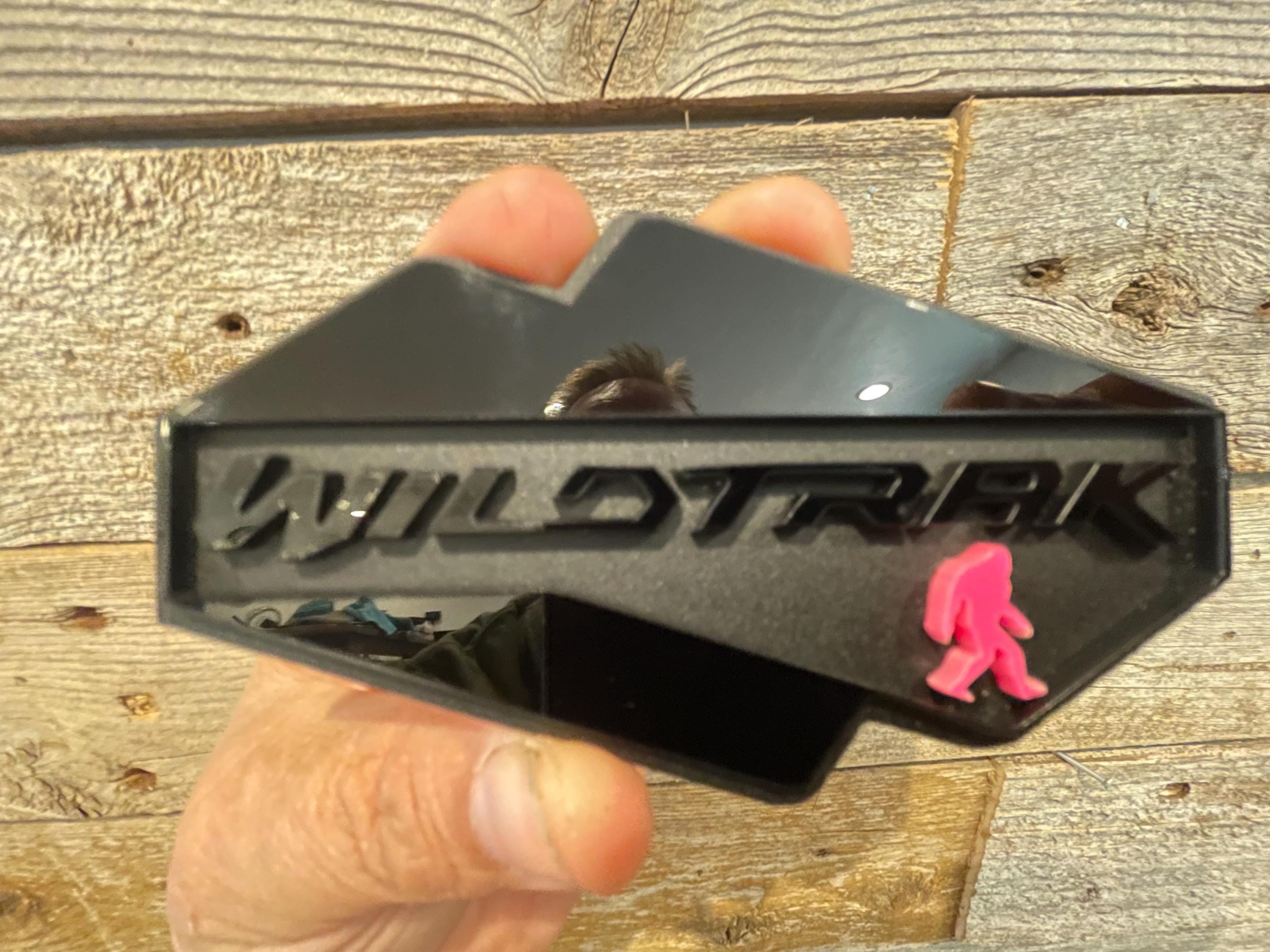 NEW "WILDTRAK-SASQUATCH" Blackout, Gloss Black On Matte Black With Pink Sasquatch Character