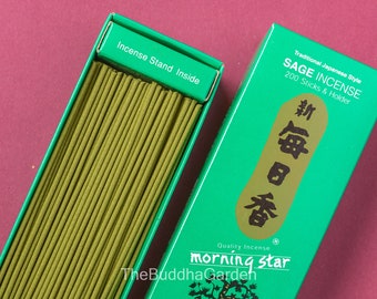 Sage incense: 200 Sticks of Traditional Japanese Sage Incense for Relaxation and Cleansing