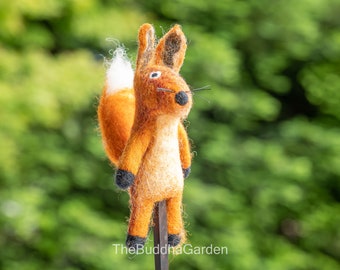 Fox Felt Finger Puppet, Handmade Finger Puppet, Childrens Story Toy, Fox Toy, Animal Finger Toy