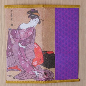 Japanese Wallets: Rice Paper Billfolds Geisha and Kitten