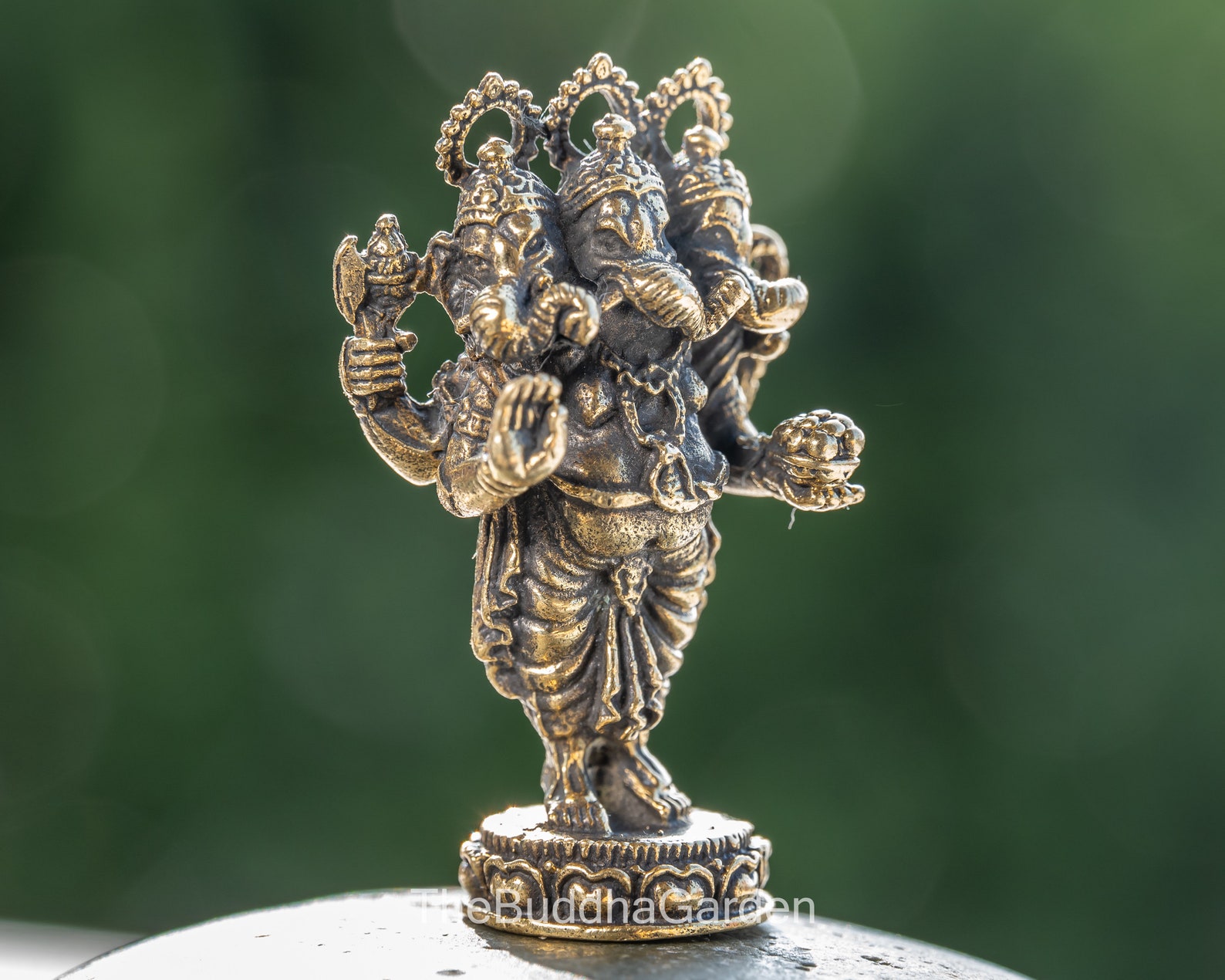 Three Headed Ganesha Statue: Hindu God of success and | Etsy