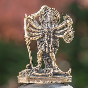 Brass Kali Statue, Metal Statue, Mini Statue,