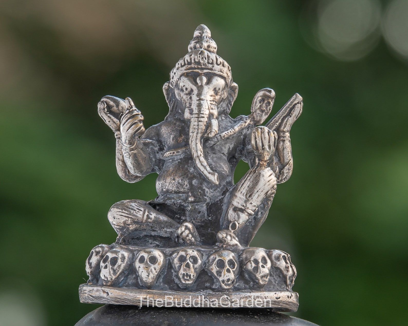 Ganesha Statue of Protection and Blessings 2 Inches Tall Etsy