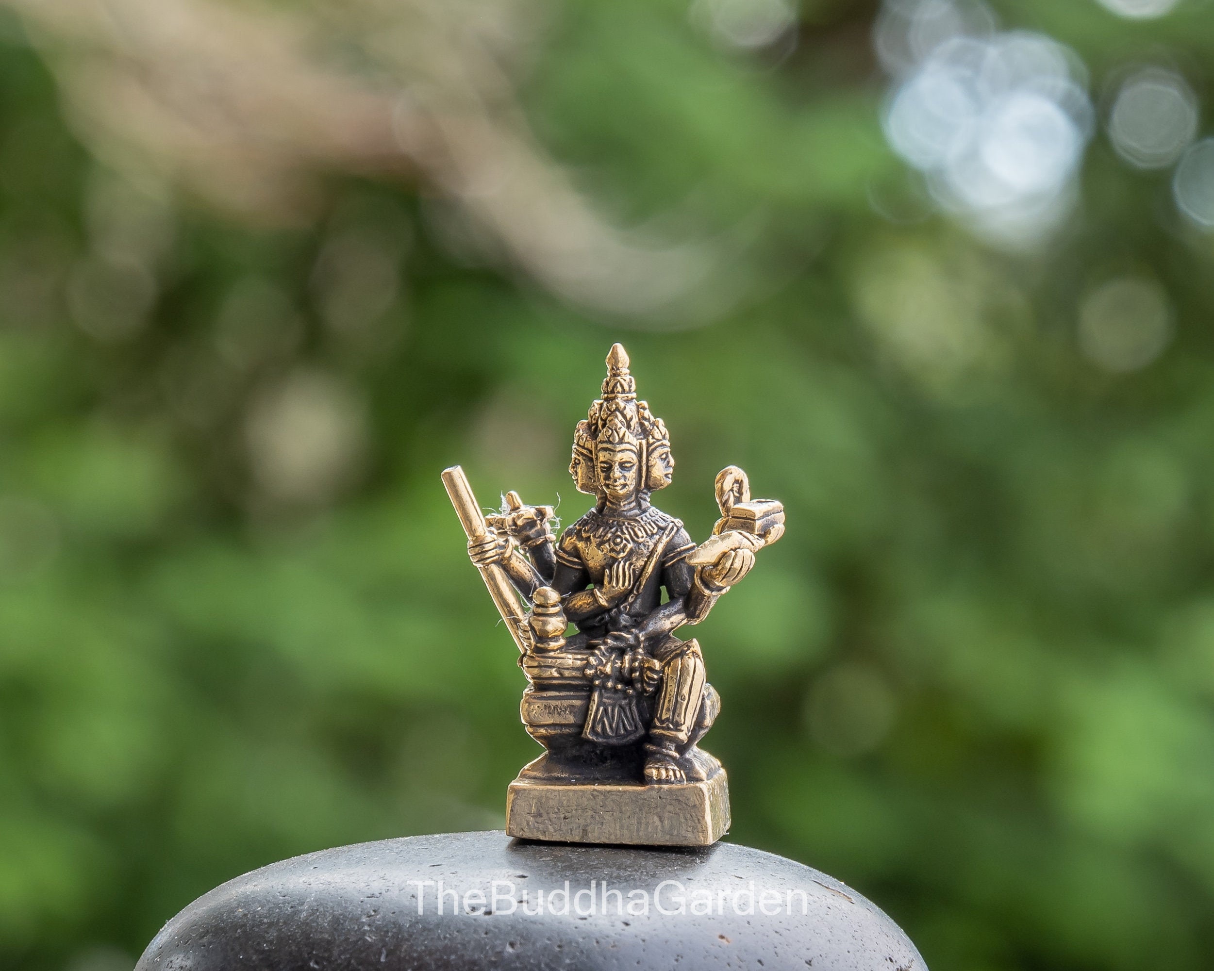 Lord Brahma Statue: Hindu God Brahma Statue God of Creation and Knowledge,  1.5 Inches Tall, Gold Toned Brass - Etsy