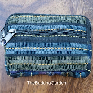 Bolso de moneda nepalí, Monedero de monedas hecho a mano, Bolso con cremallera, Bolso pequeño, Monedero pequeño