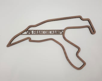 Spa Francorchamps - Race Track Wall Art - F1 Decor - Formula 1 circuit