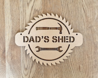 Personalised Wooden MDF Workshop Sign, Custom Shed Sign, Tool Shed Sign, Garage Sign, Mancave Sign